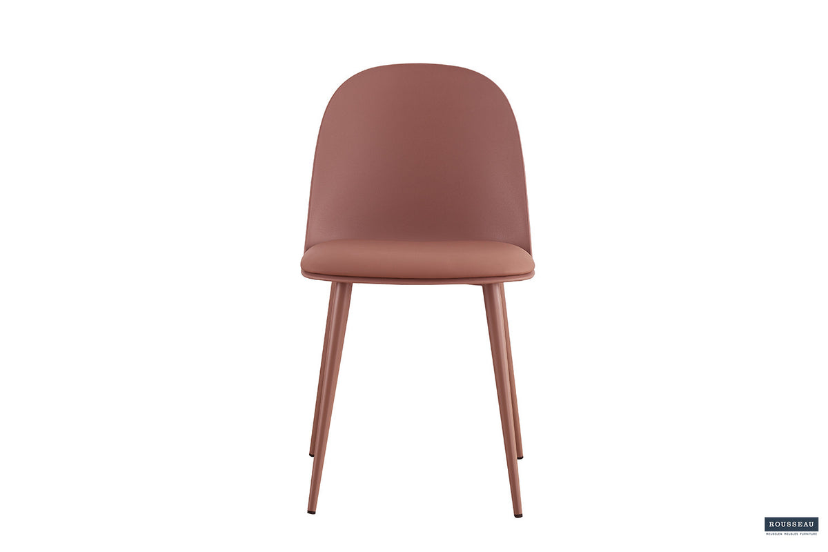 Rousseau - Stoel Jasmin Zitting PP - PU Terracotta - 81x51x44 cm
