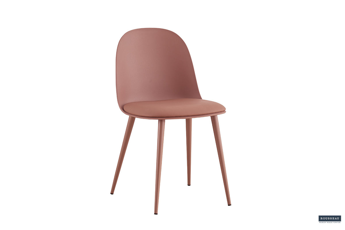 Rousseau - Stoel Jasmin Zitting PP - PU Terracotta - 81x51x44 cm