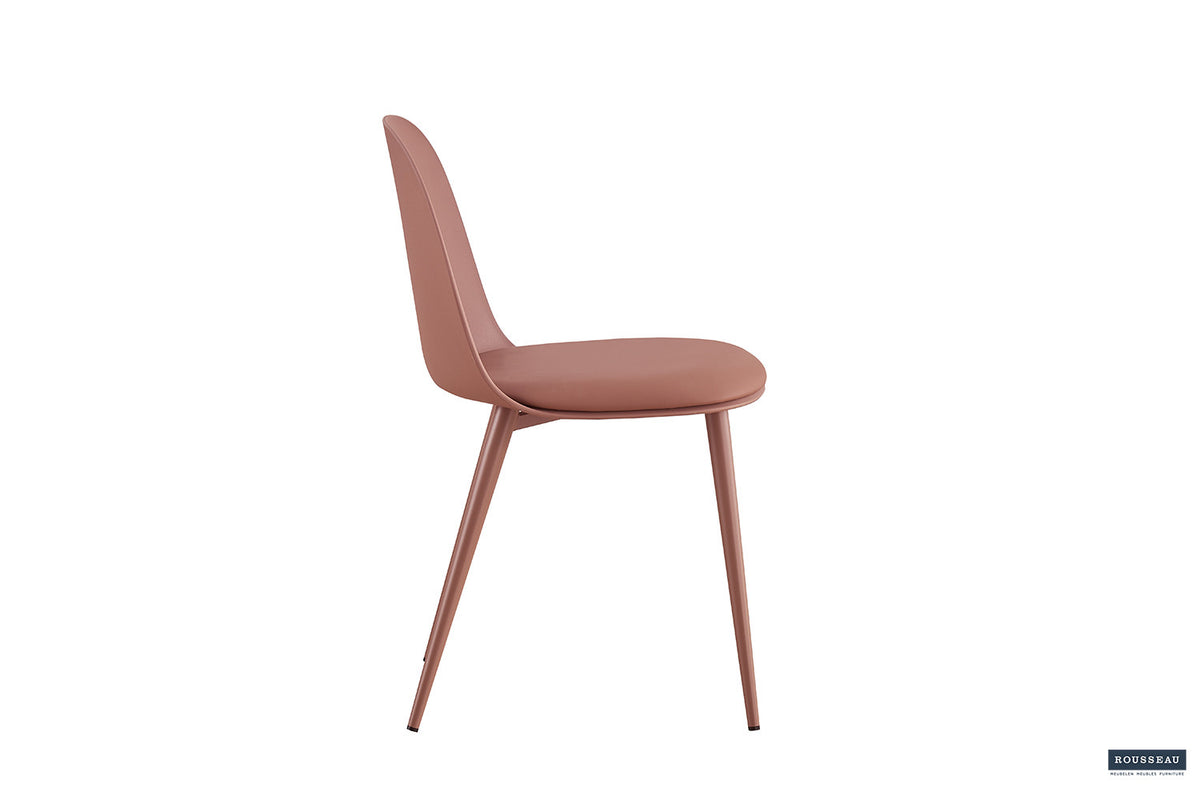 Rousseau - Stoel Jasmin Zitting PP - PU Terracotta - 81x51x44 cm