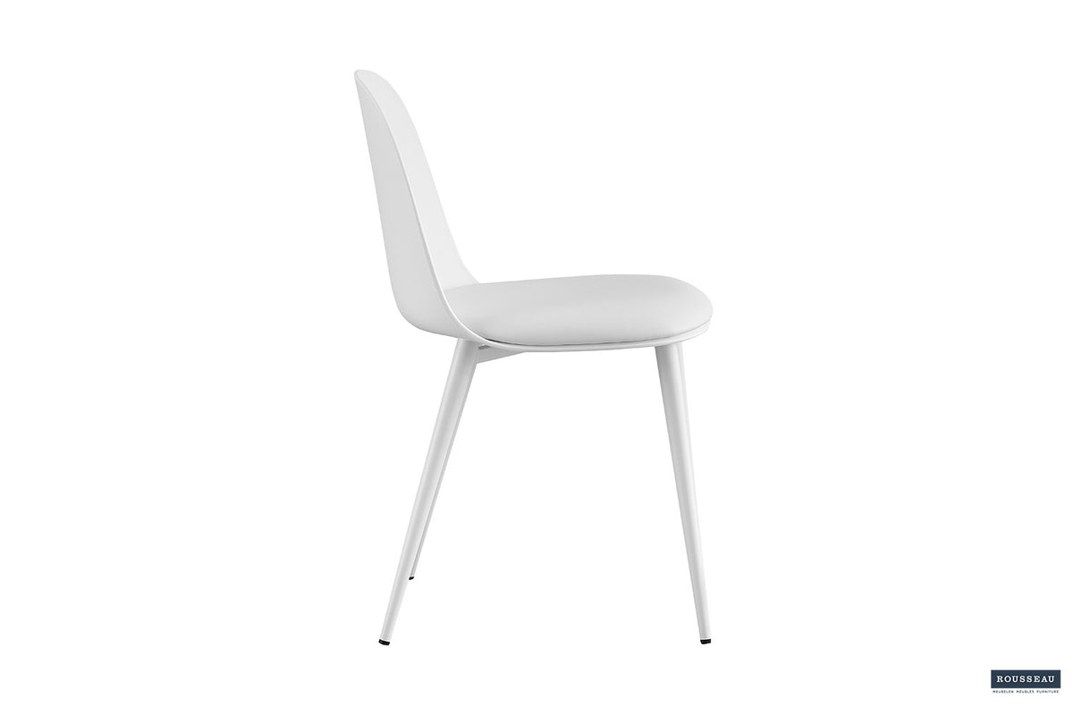 Rousseau - Stoel Jasmin Zitting PP - PU Wit - 81x51x44 cm