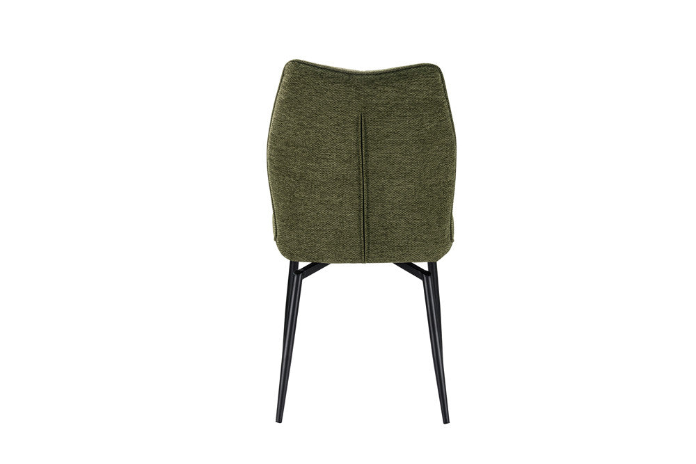 Rousseau - Chaise de salle à manger Lara - Pivotante Tissu Vert - 89 x 45.5 x 60 cm