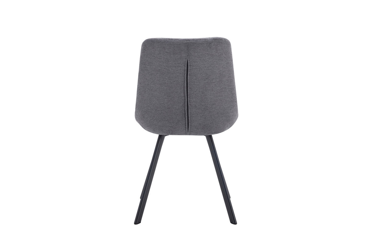 Rousseau - Chaise Lizzy - Tissu Gris Foncé - 88,5x52x61,5 cm