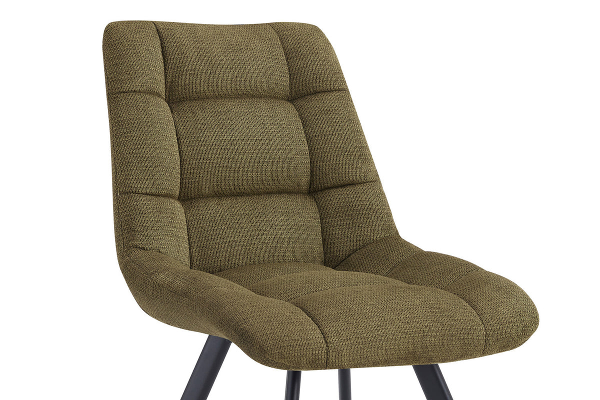 Rousseau - Chaise Lizzy - Tissu Vert - 88,5x52x61,5 cm