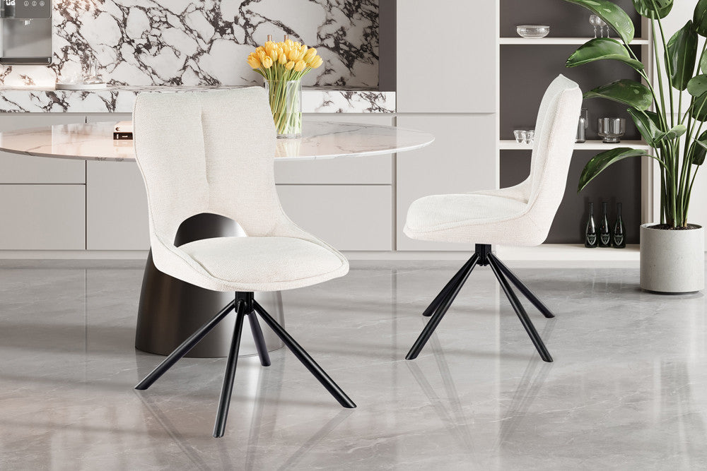 Rousseau - Stoel Mori - Draaibaar Beige - 90 × 48 × 59,5 cm