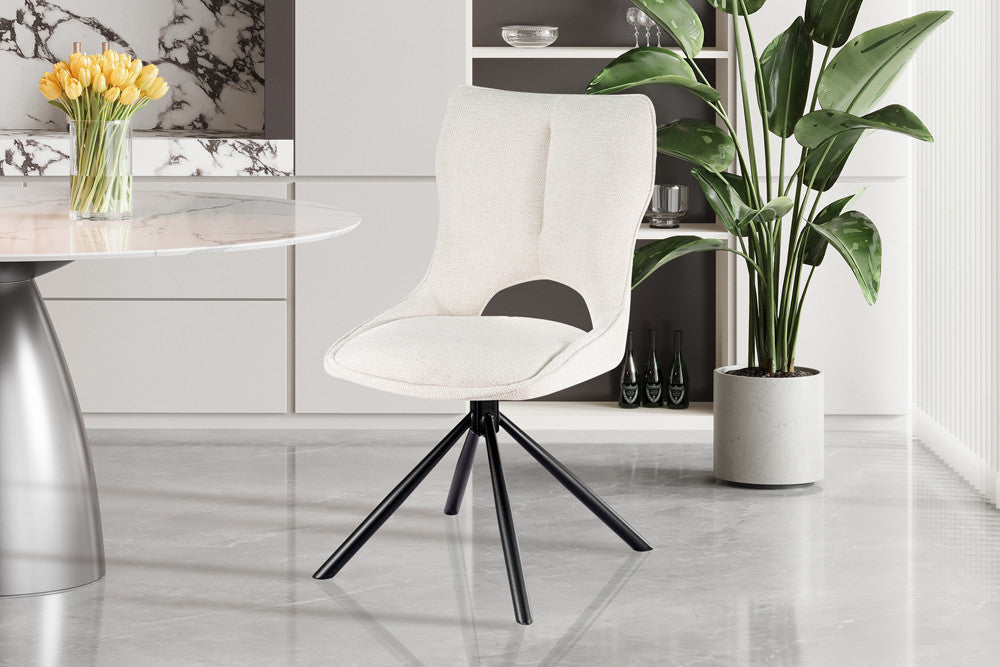 Rousseau - Stoel Mori - Draaibaar Beige - 90 × 48 × 59,5 cm