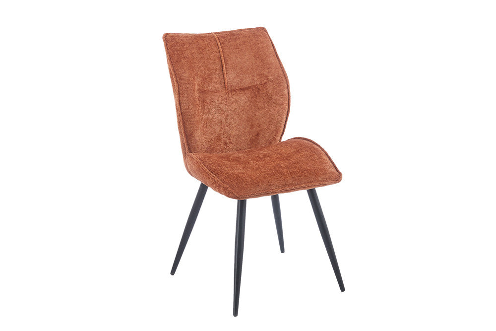 Rousseau - Eetkamerstoel Faye - Stof Roest - 89 x 49 x 65 cm