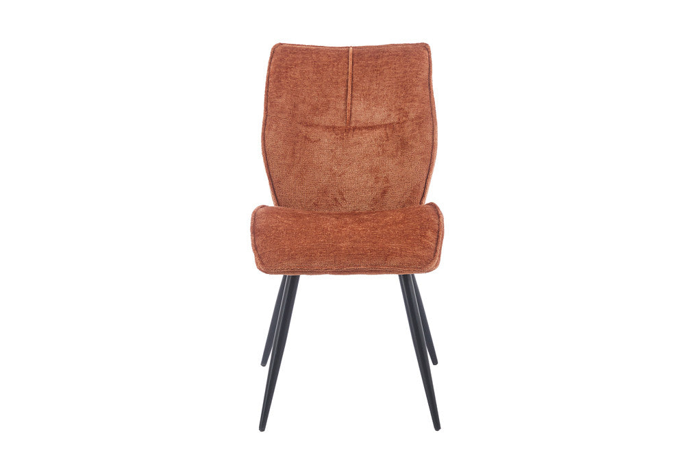 Rousseau - Eetkamerstoel Faye - Stof Roest - 89 x 49 x 65 cm