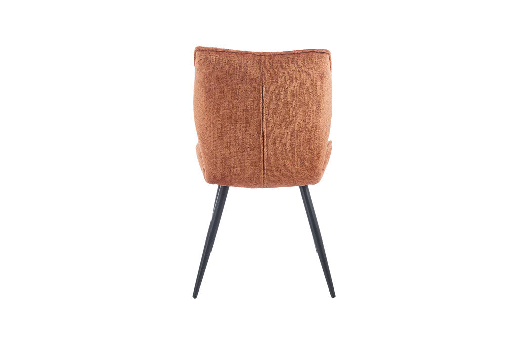 Rousseau - Eetkamerstoel Faye - Stof Roest - 89 x 49 x 65 cm