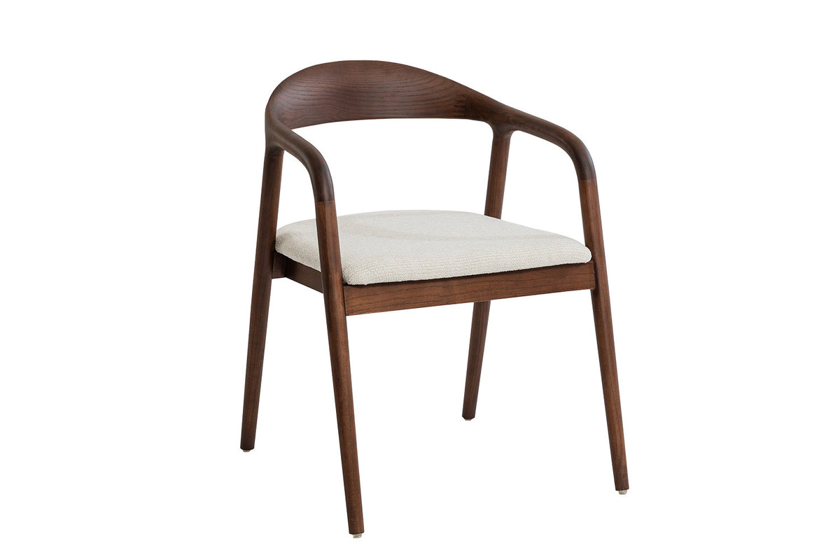 Rousseau - Stoel Claire - Essenhout Walnoot - H 74 x B 57 x D 66,5 cm