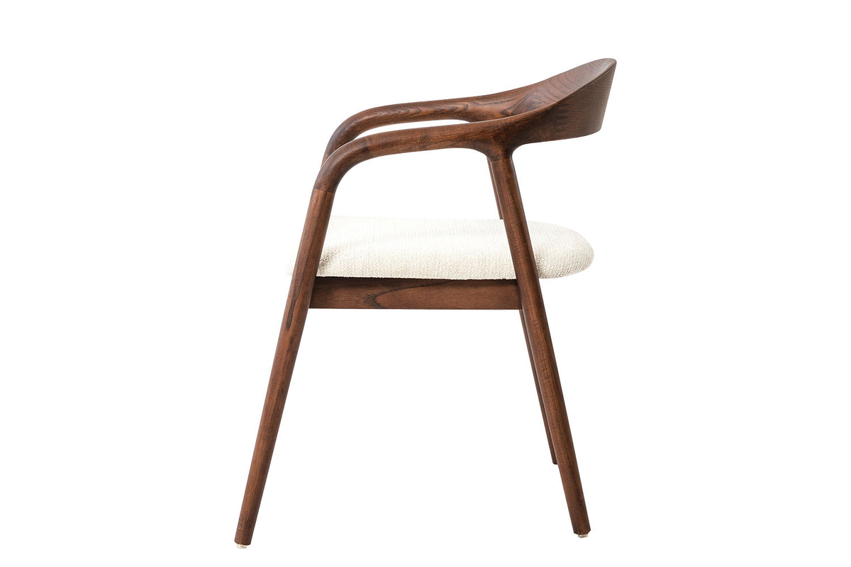 Rousseau - Stoel Claire - Essenhout Walnoot - H 74 x B 57 x D 66,5 cm