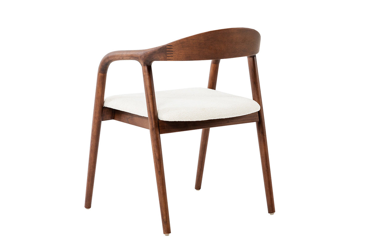 Rousseau - Stoel Claire - Essenhout Walnoot - H 74 x B 57 x D 66,5 cm