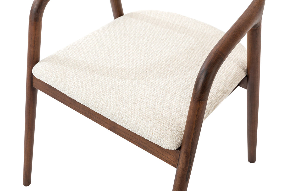 Rousseau - Stoel Claire - Essenhout Walnoot - H 74 x B 57 x D 66,5 cm