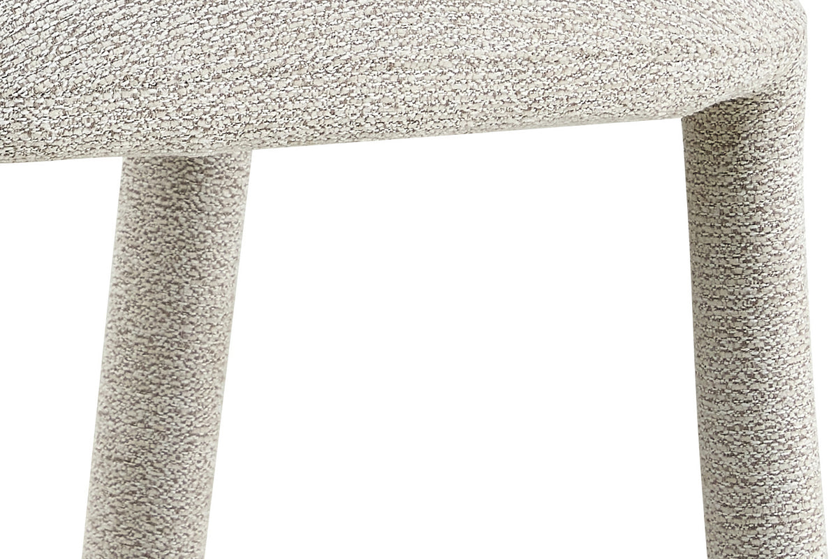 NOUVEAU - Chaise « Elvas » Empilable Tissu Ote Sahara 152 Écru
