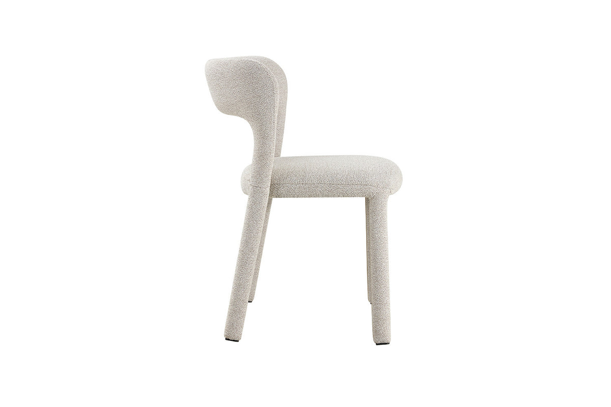 NOUVEAU - Chaise « Elvas » Empilable Tissu Ote Sahara 152 Écru