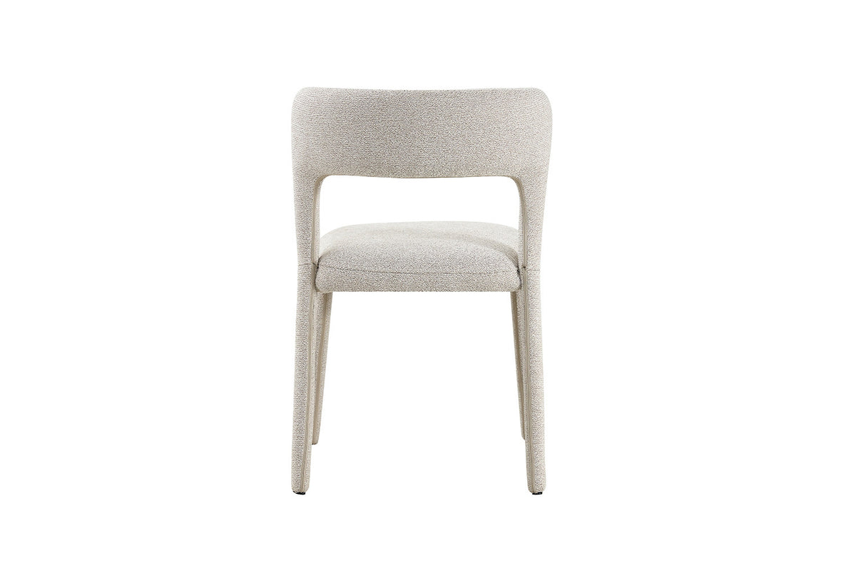 NOUVEAU - Chaise « Elvas » Empilable Tissu Ote Sahara 152 Écru