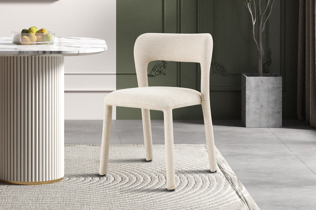 NOUVEAU - Chaise « Elvas » empilable Tissu Ote Sahara 112 Beige