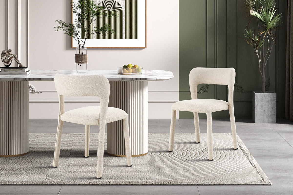 NOUVEAU - Chaise « Elvas » empilable Tissu Ote Sahara 112 Beige