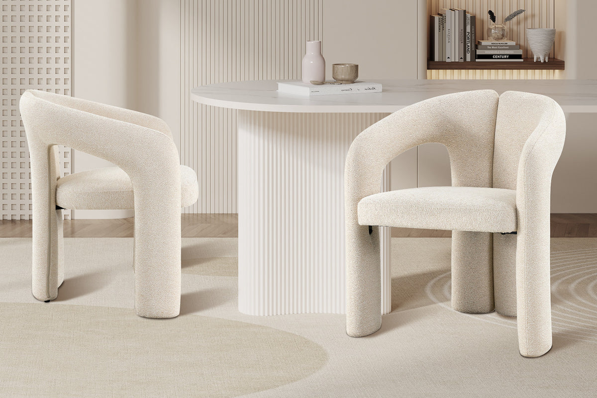 NIEUW - Stoel 'Beja' Stof Ote Sahara 112 Beige