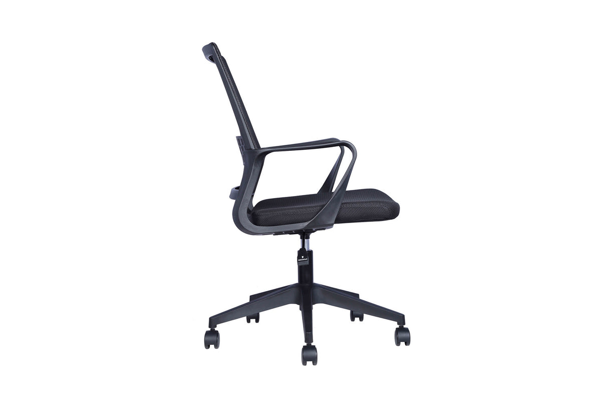 Rousseau - Chaise de bureau Dylan - Mesh Noir - 90.5/102 x 54 x 60.5 cm