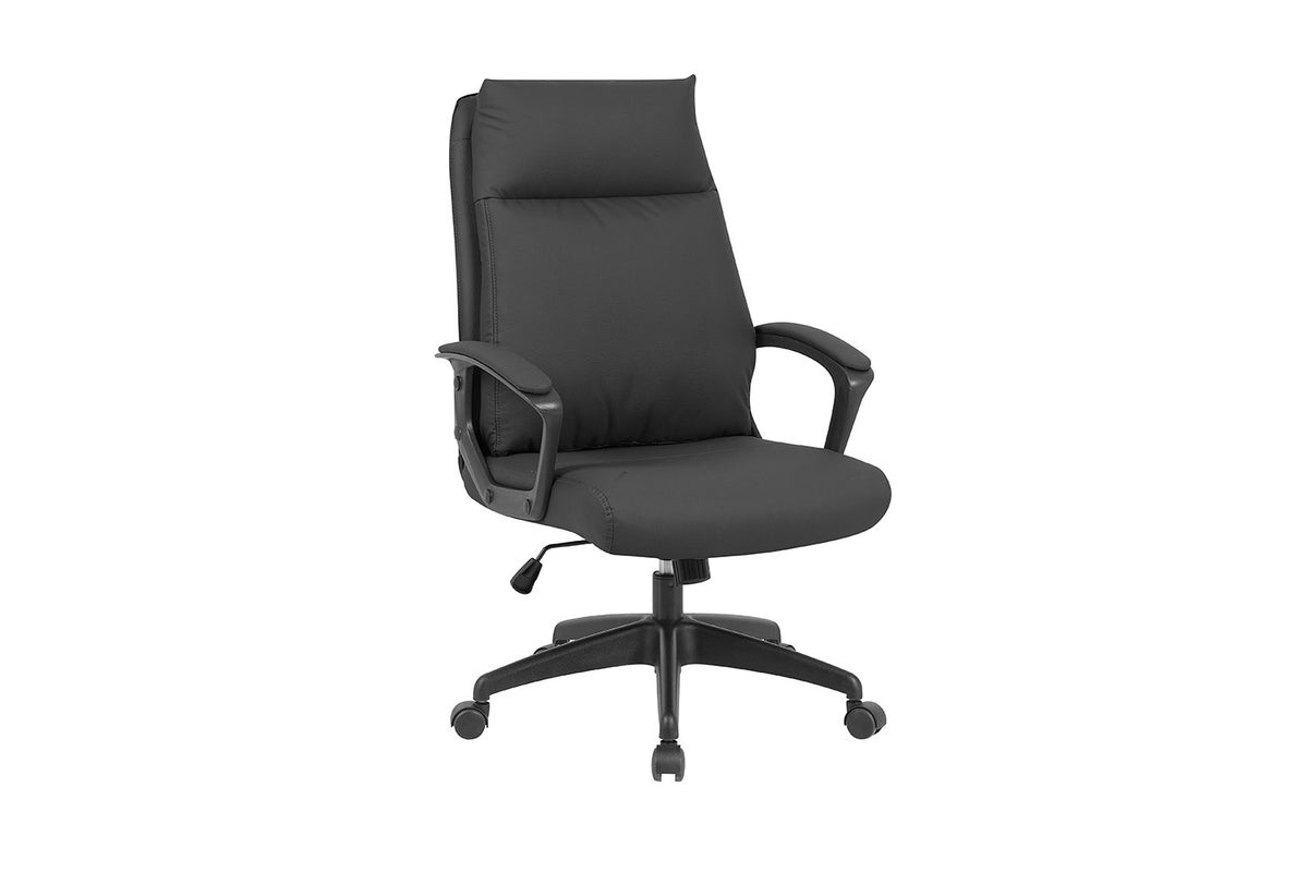 Rousseau - Chaise de bureau Samuel - PU/Nylon Noir - 102/110 x 66 x 71 cm