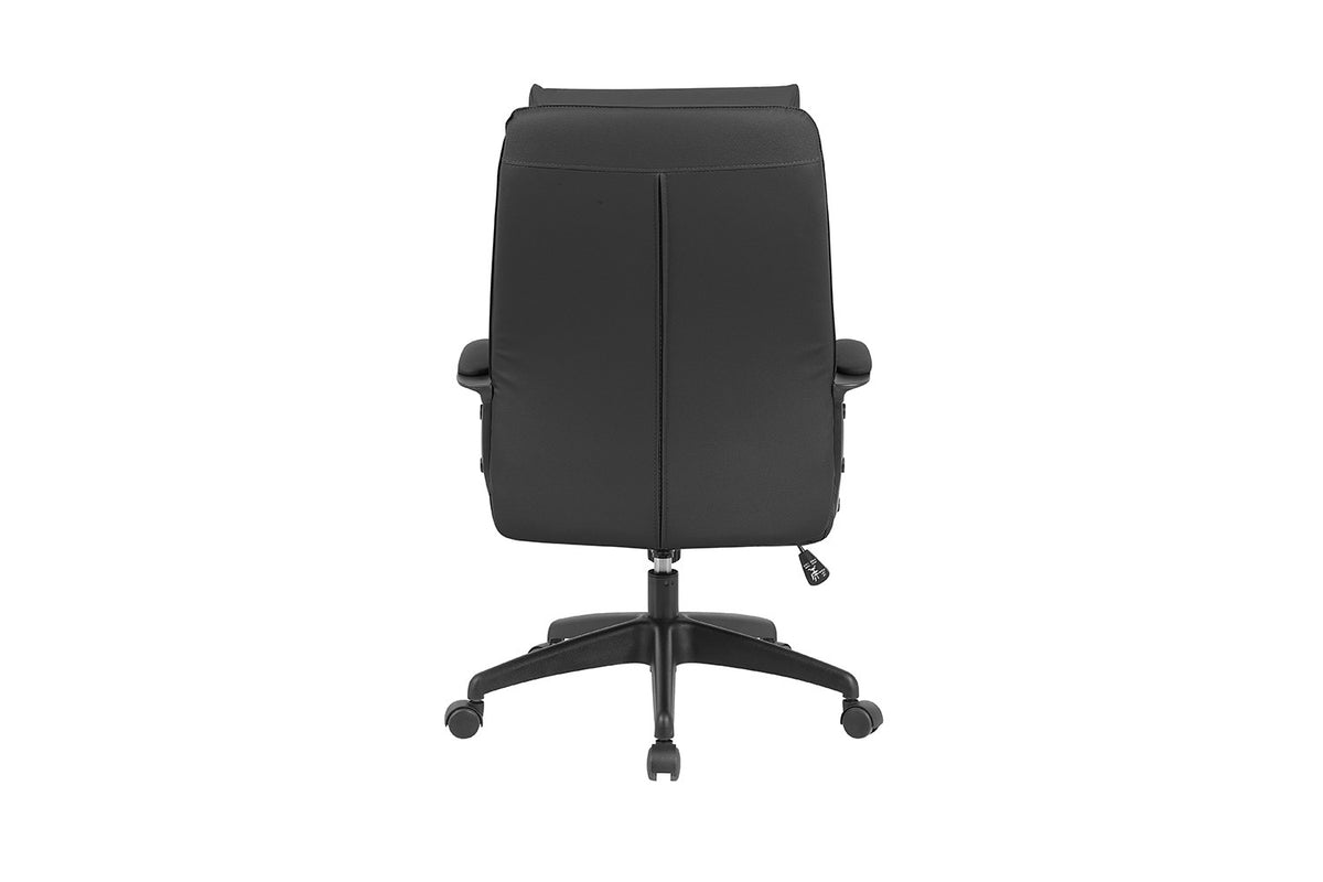 Rousseau - Chaise de bureau Samuel - PU/Nylon Noir - 102/110 x 66 x 71 cm