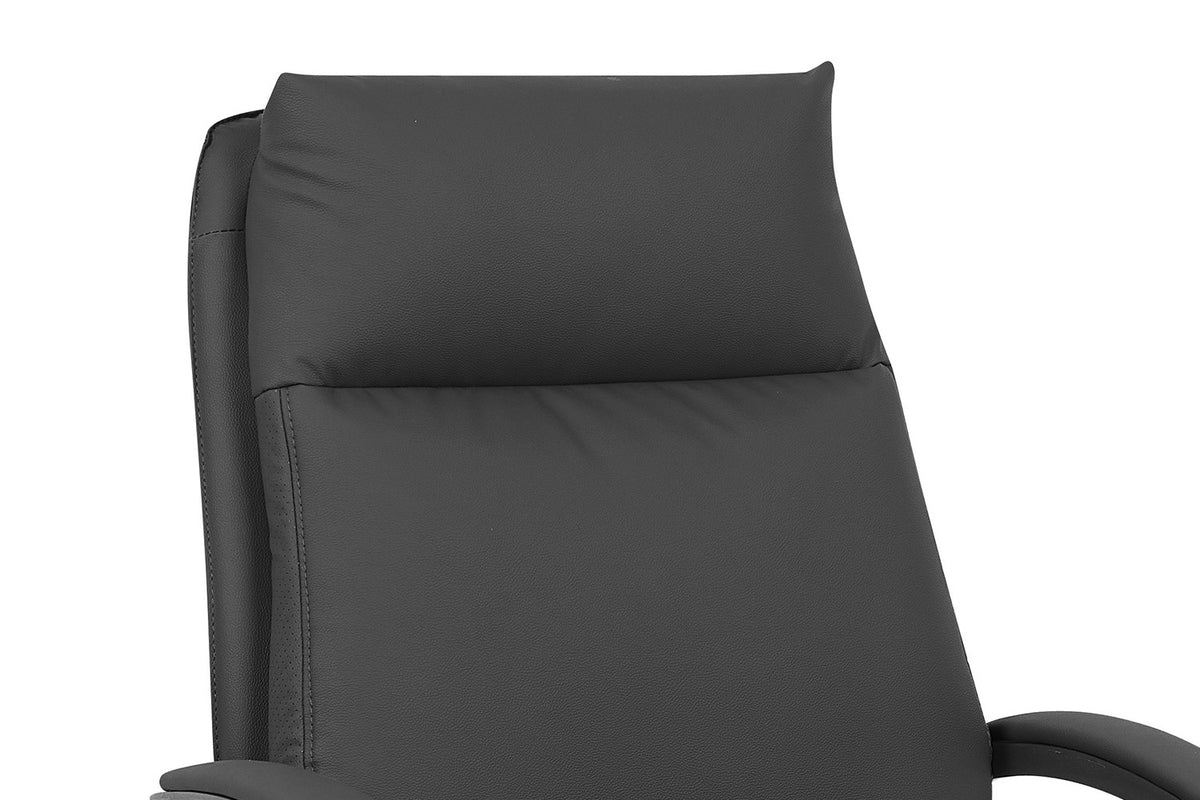 Rousseau - Chaise de bureau Samuel - PU/Nylon Noir - 102/110 x 66 x 71 cm