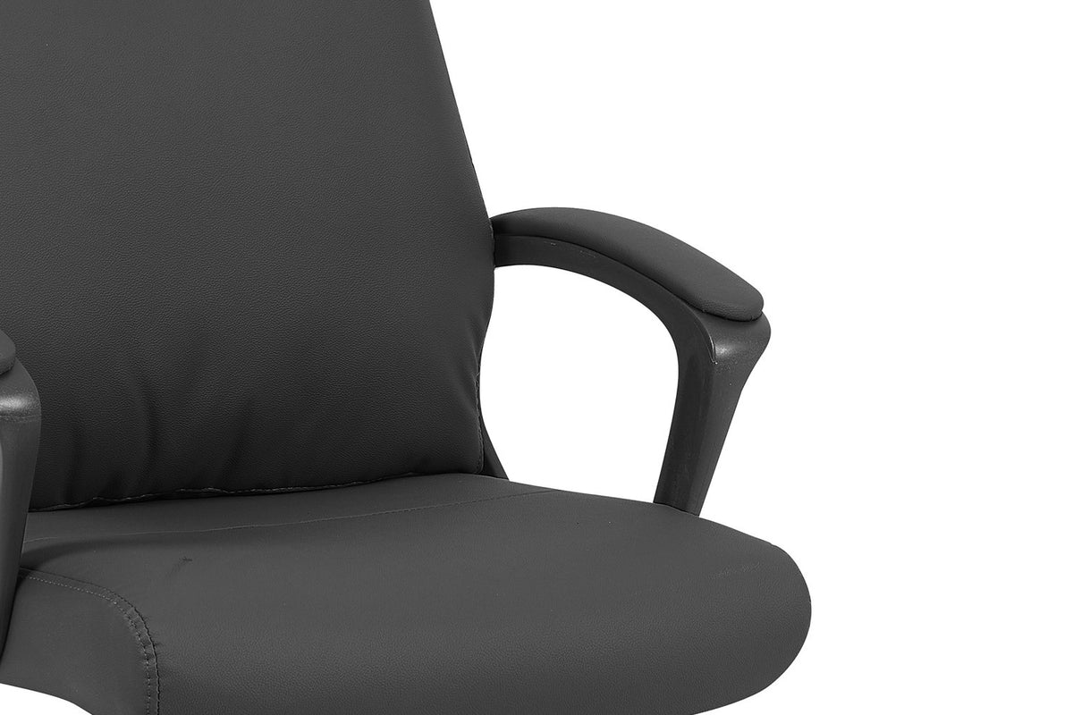 Rousseau - Chaise de bureau Samuel - PU/Nylon Noir - 102/110 x 66 x 71 cm