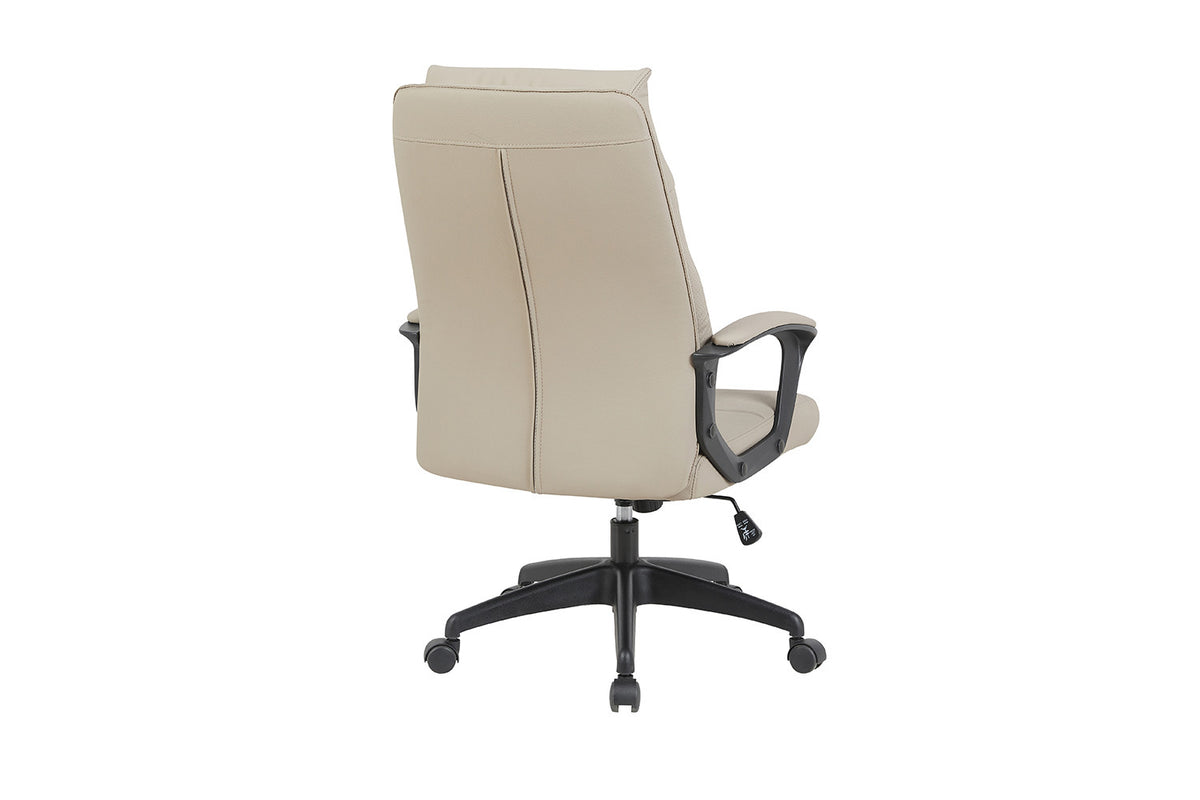 Rousseau - Chaise de bureau Samuel - PU/Nylon Beige - 102/110 x 66 x 71 cm