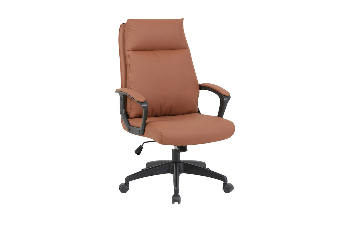 Rousseau - Bureaustoel Samuel - PU/Nylon Cognac - 102/110 x 66 x 71 cm