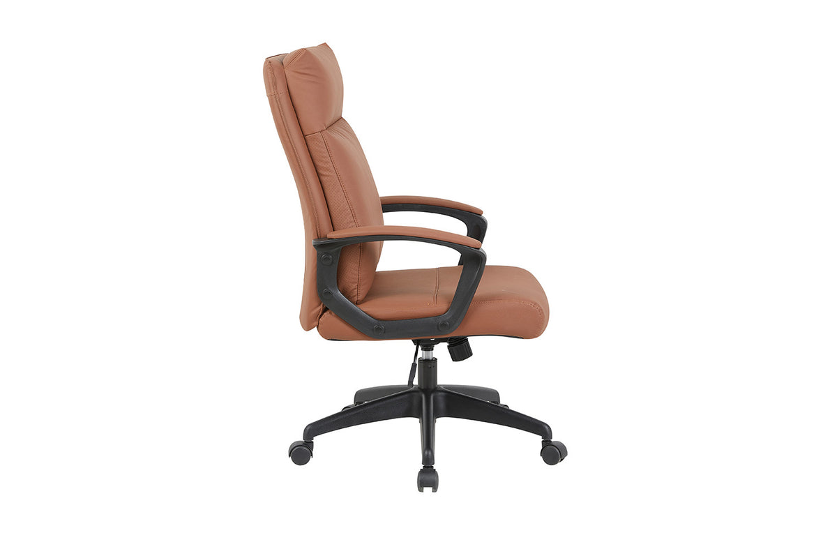 Rousseau - Bureaustoel Samuel - PU/Nylon Cognac - 102/110 x 66 x 71 cm
