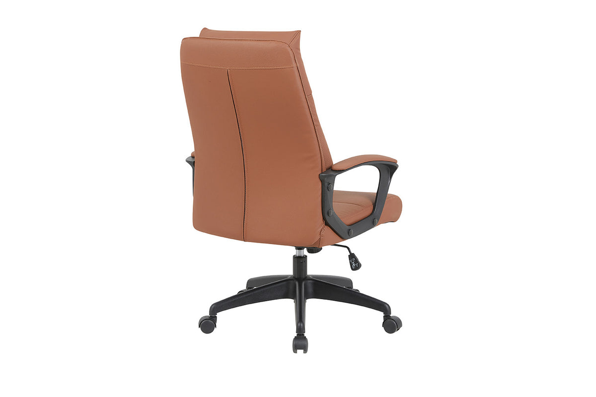 Rousseau - Bureaustoel Samuel - PU/Nylon Cognac - 102/110 x 66 x 71 cm