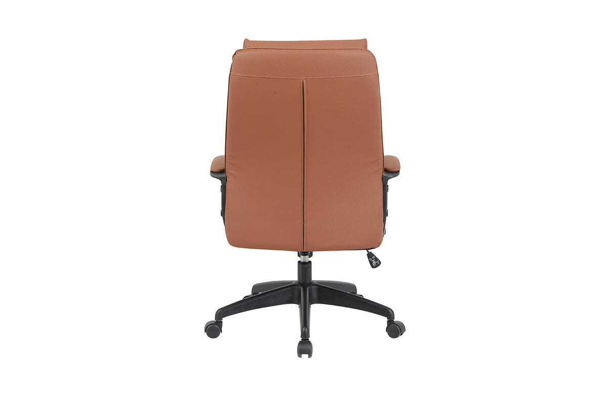Rousseau - Bureaustoel Samuel - PU/Nylon Cognac - 102/110 x 66 x 71 cm