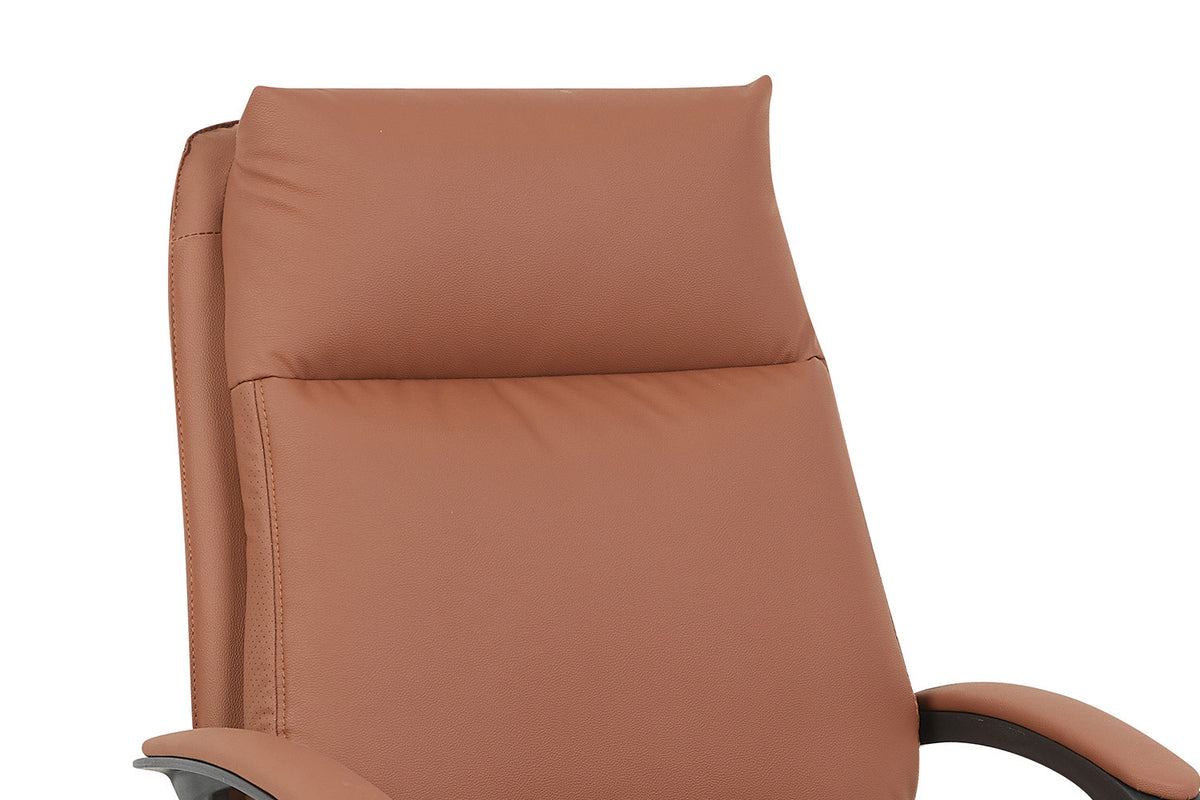 Rousseau - Bureaustoel Samuel - PU/Nylon Cognac - 102/110 x 66 x 71 cm