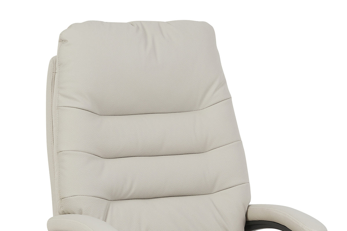 Rousseau - Chaise de bureau Daniel - PU Beige - 112/120 x 74 x 76 cm
