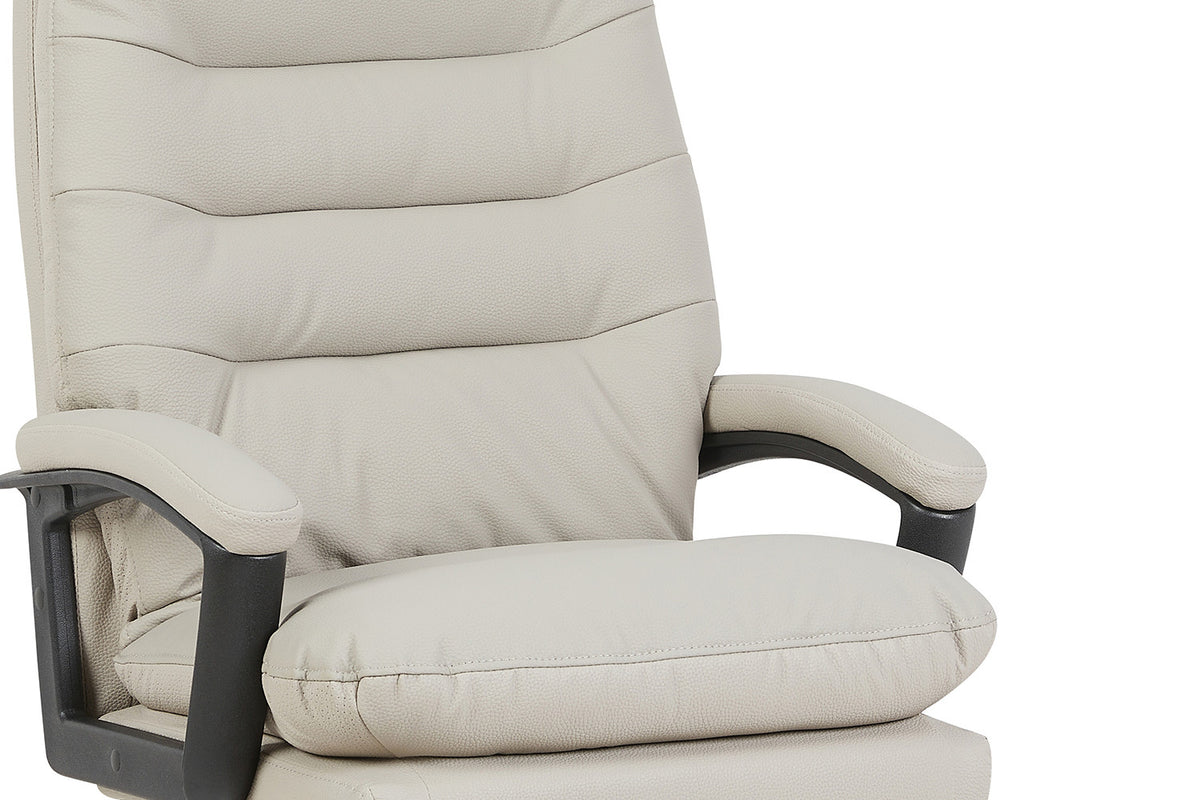 Rousseau - Chaise de bureau Daniel - PU Beige - 112/120 x 74 x 76 cm