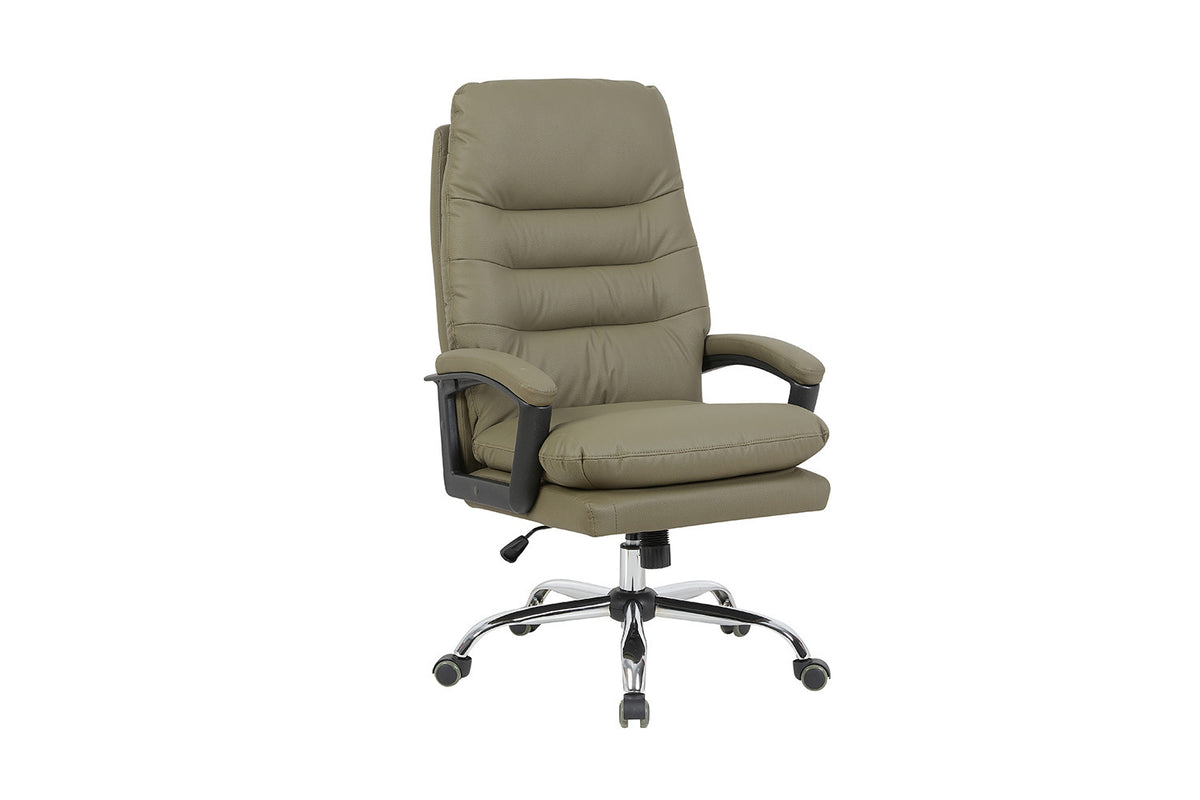 Rousseau - Chaise de bureau Daniel - PU Vert - 112/120 x 74 x 76 cm