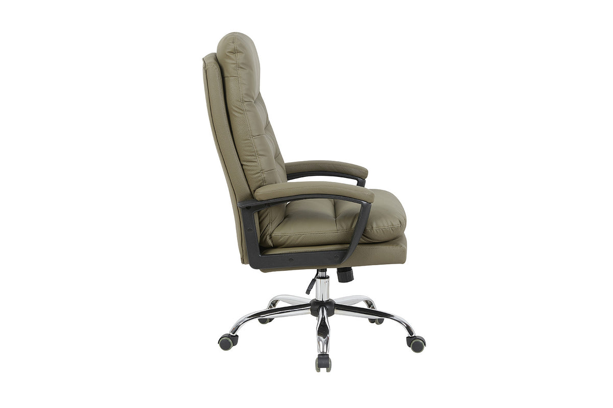 Rousseau - Chaise de bureau Daniel - PU Vert - 112/120 x 74 x 76 cm
