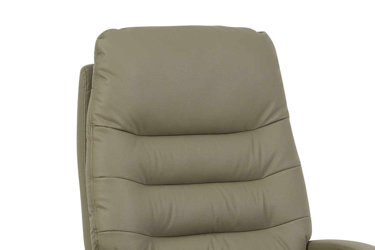 Rousseau - Chaise de bureau Daniel - PU Vert - 112/120 x 74 x 76 cm