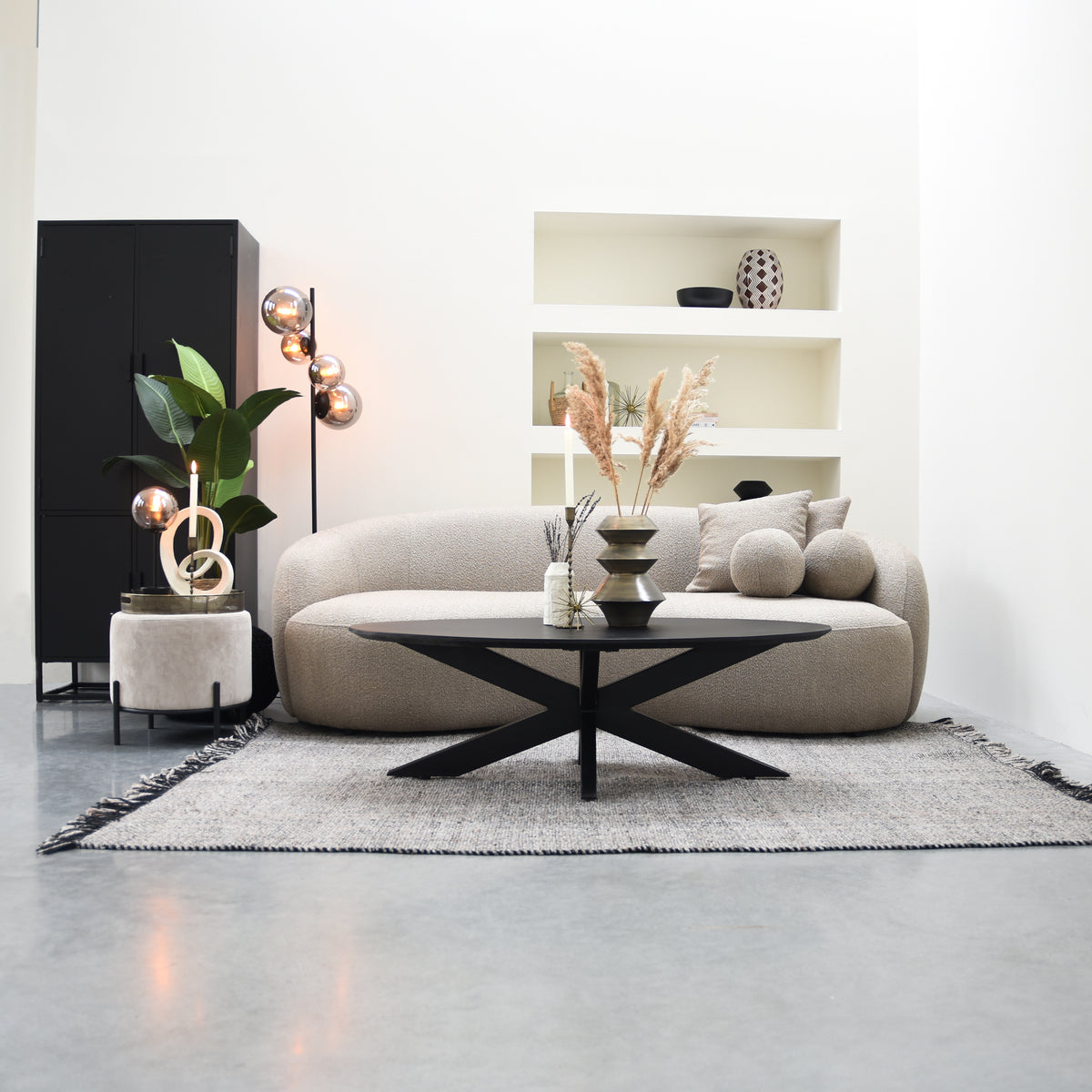 LABEL51 Salontafel Zion - Zwart - Mangohout