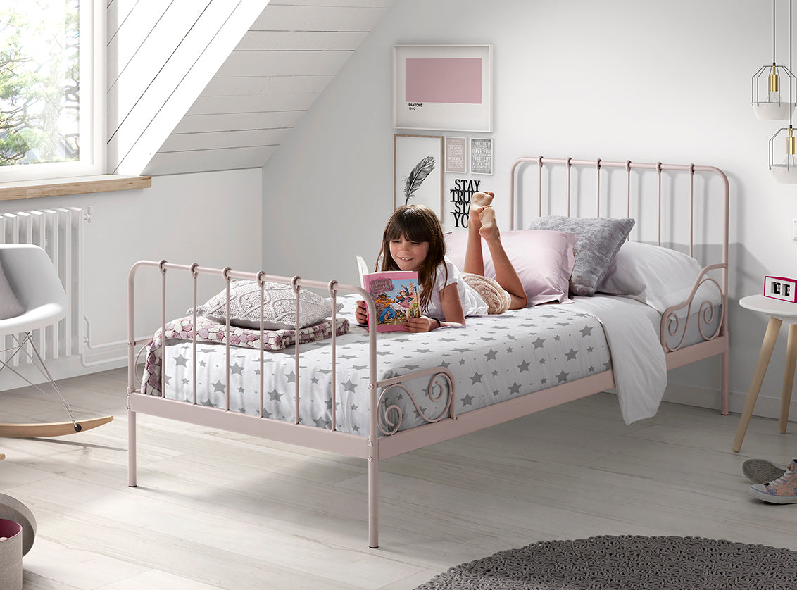 Vipack - Eenpersoonsbed Alice - ACBE9013 - Roze - 91x94x208cm