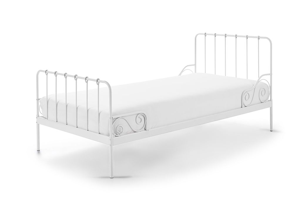 Vipack - Metalen bed ALICE - Wit - 90x200 cm