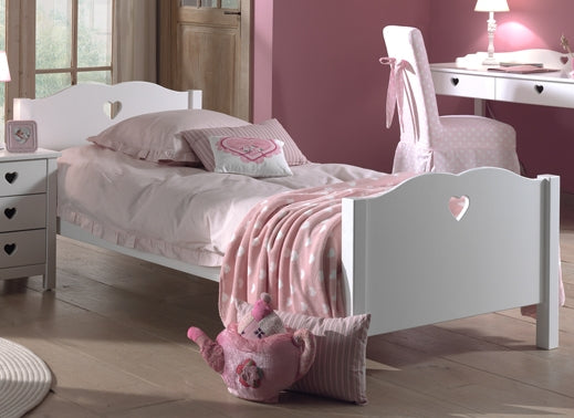 Vipack - Eenpersoonsbed Amori - AMBE9014 - Wit - 96x80x211,2cm