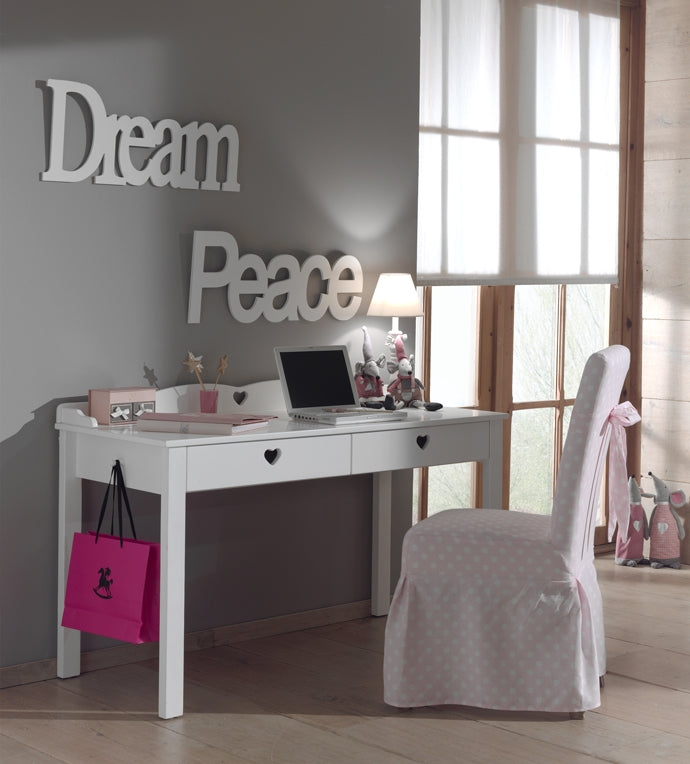Vipack - Bureau Amori - AMBU1314 - Blanc - 60x84,5x130cm
