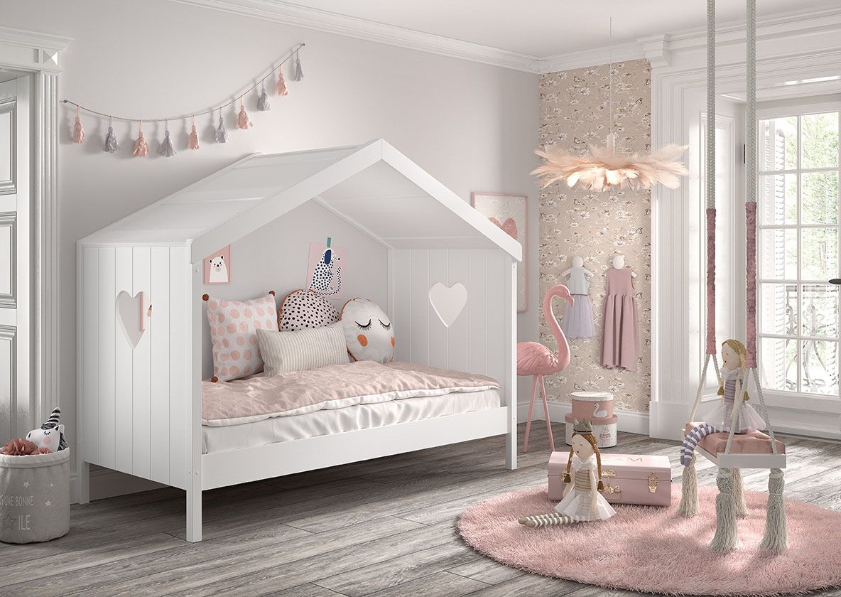 Vipack - Huisbed AMORI - Wit - 90x200 cm