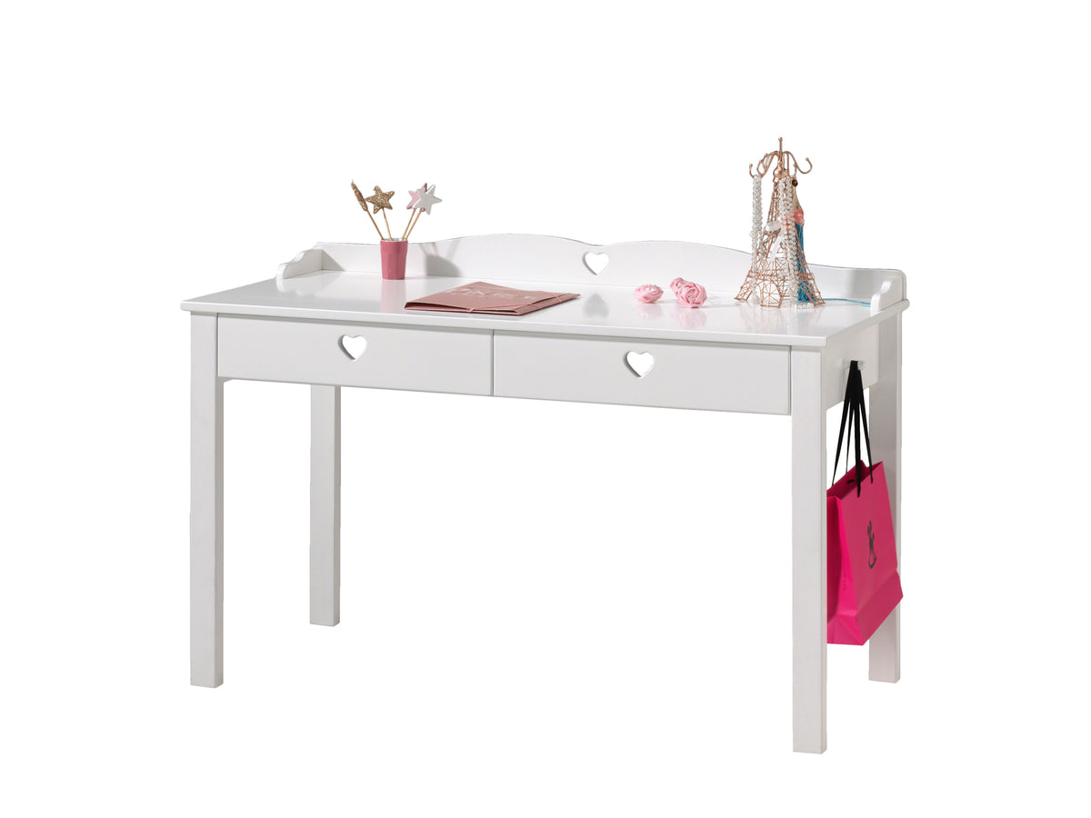 Vipack - Jeugdkamer AMORI - 6-delig met lattenbodem en bedlade - Wit - 90x200 cm