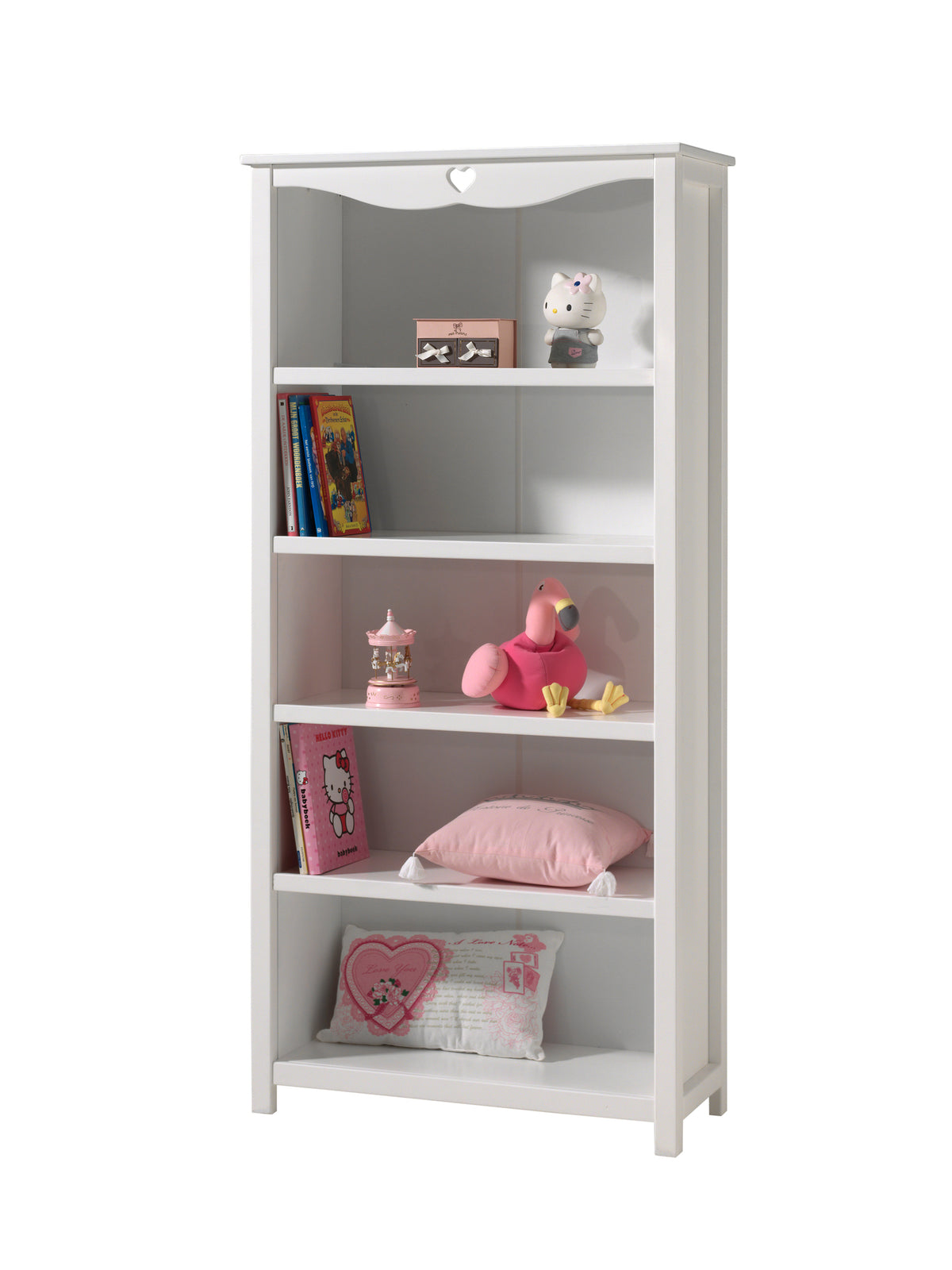Vipack - Jeugdkamer AMORI - 6-delig met lattenbodem en bedlade - Wit - 90x200 cm