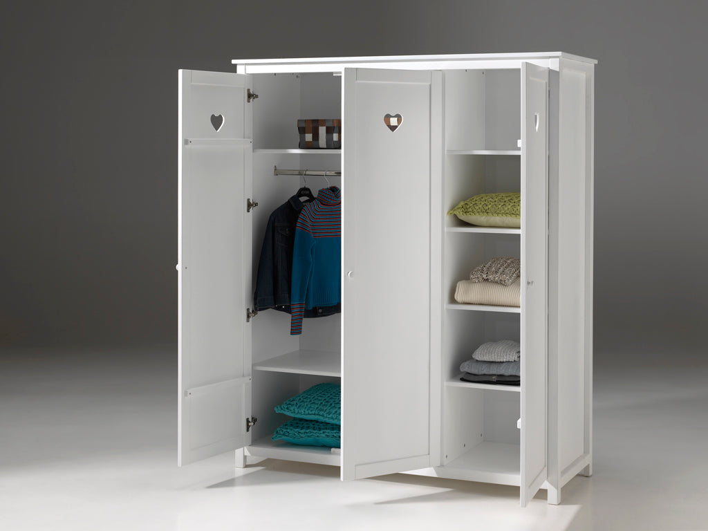 Vipack - Kleerkast Amori - AMKL1314 - Wit - 57x190,5x159cm