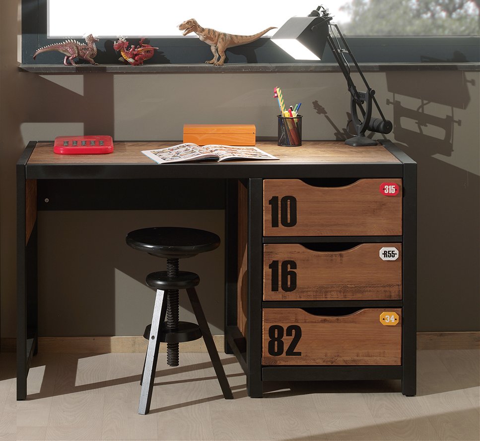 Vipack - Bureau Alex - AXBU1319 - Naturel - 60x75x130cm