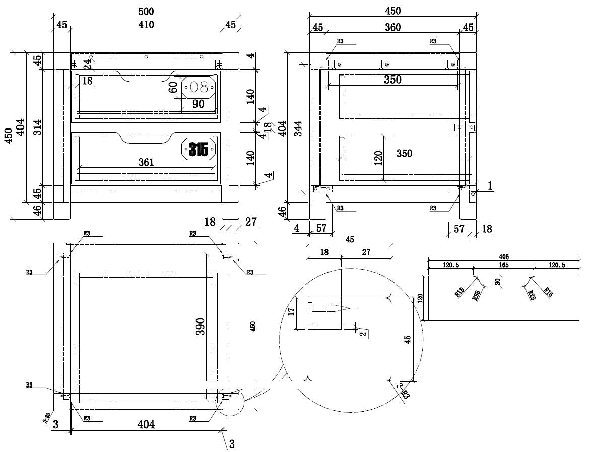 De ALEX-combinatie bestaat uit een bed (90 x 200 cm), een nachttafel, een uitschuifbed, een bureau, een 3-deurs kledingkast, een boekenkast en een kommode met 3 laden.