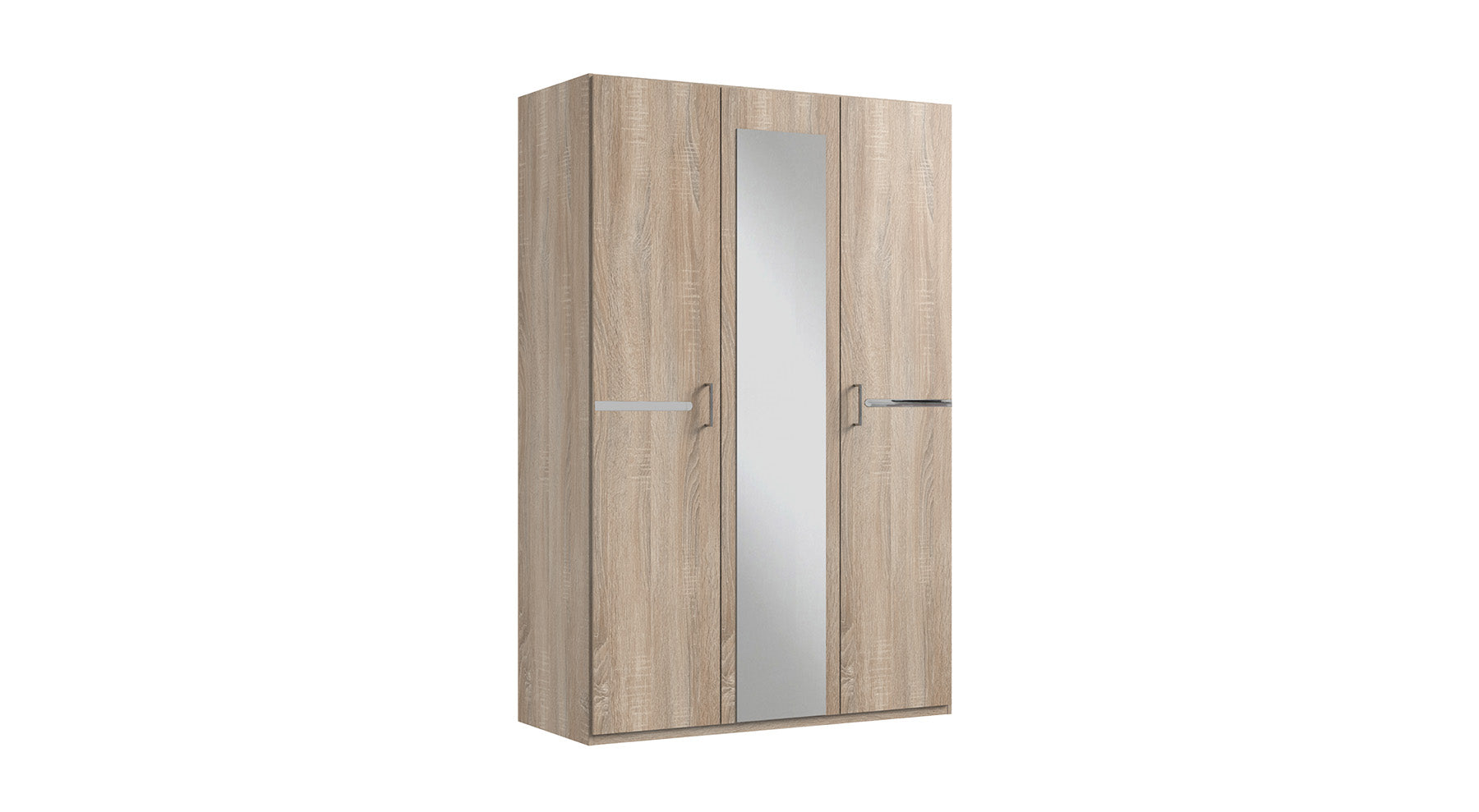 Wimex - Kleerkast Anna - 759565 - Ruwe Eik/Chrome - 135x208x58cm